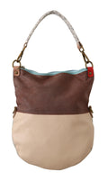 EBARRITO Multicolor Echtes Leder Schulter Tote Frauen Handtasche