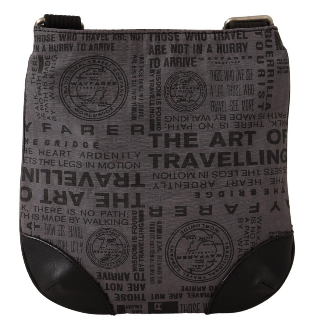 WAYFARER Grey Printed Logo Shoulder Bag Crossbody Handbag