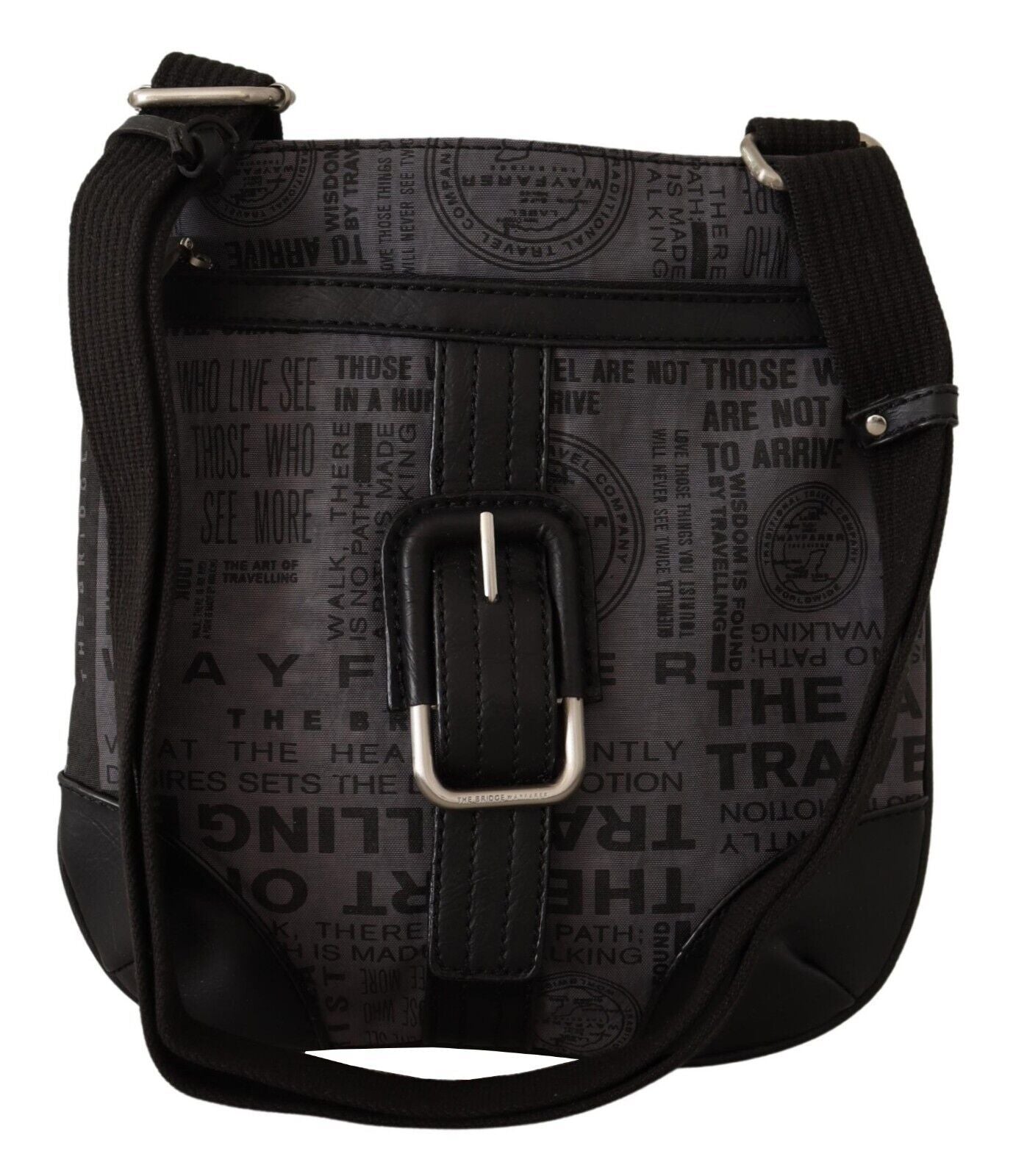 WAYFARER Grey Printed Logo Shoulder Bag Crossbody Handbag