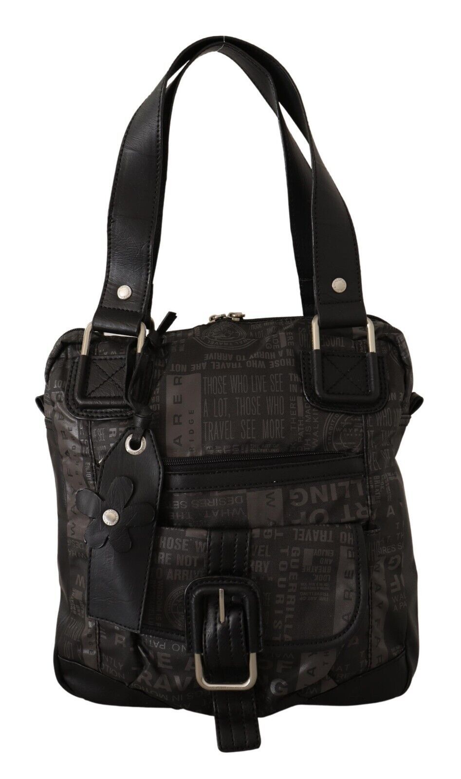 WAYFARER Black Printed Logo Shoulder Bag Handbag