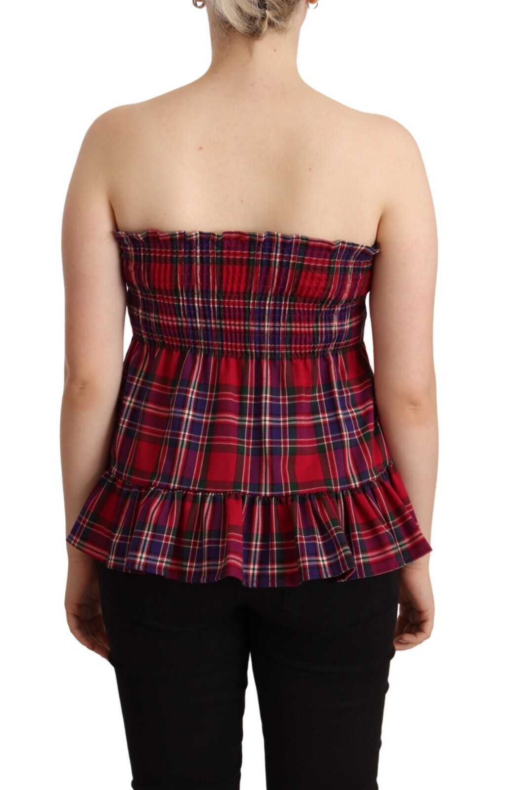 STRAWBERRY FIELD Multicolor Plaid Sleeveless Tank Top