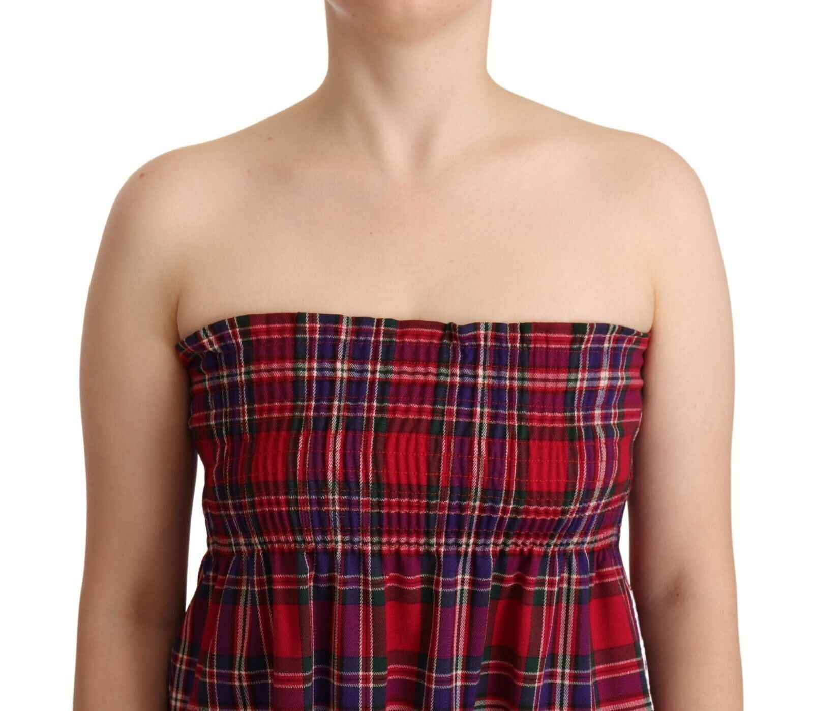 STRAWBERRY FIELD Multicolor Plaid Sleeveless Tank Top