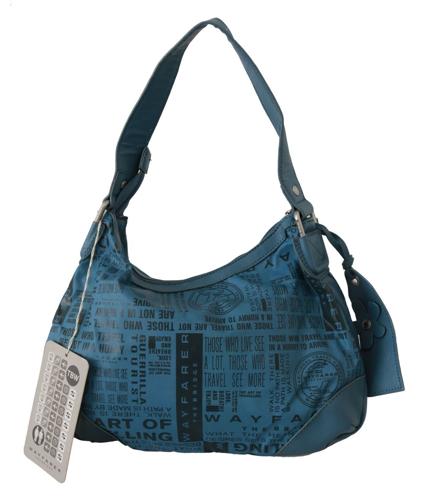 WAYFARER Umhängetasche Bedruckte Handtasche Frauen Blau