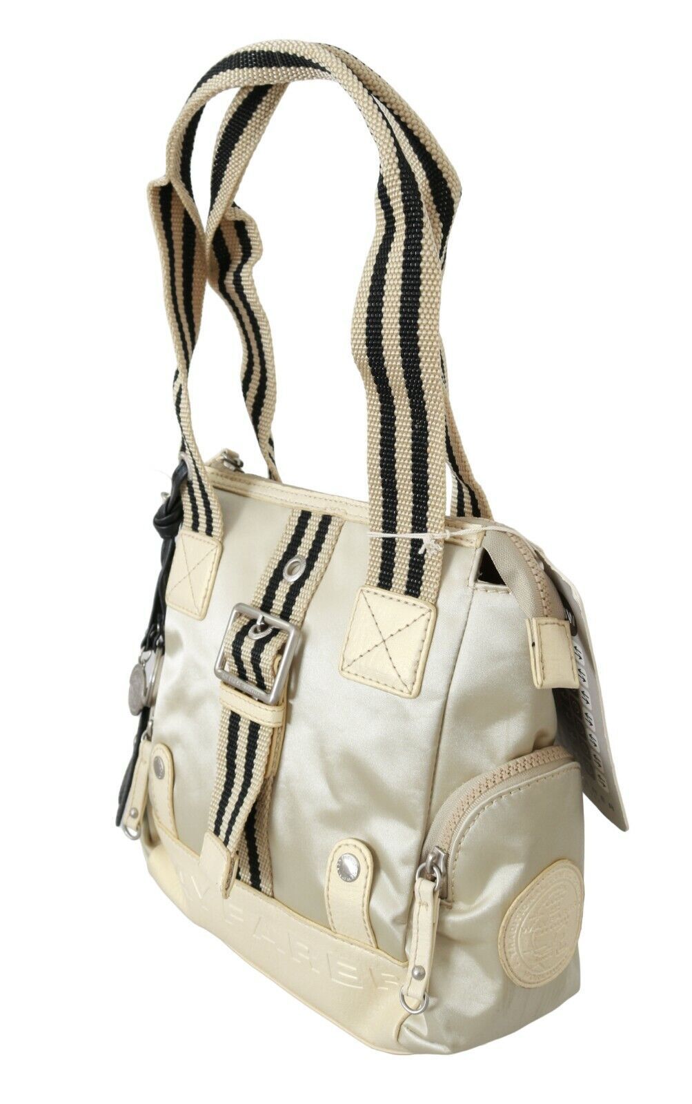 WAYFARER Beige Handtasche Schulter Tote Stoff Geldbörse