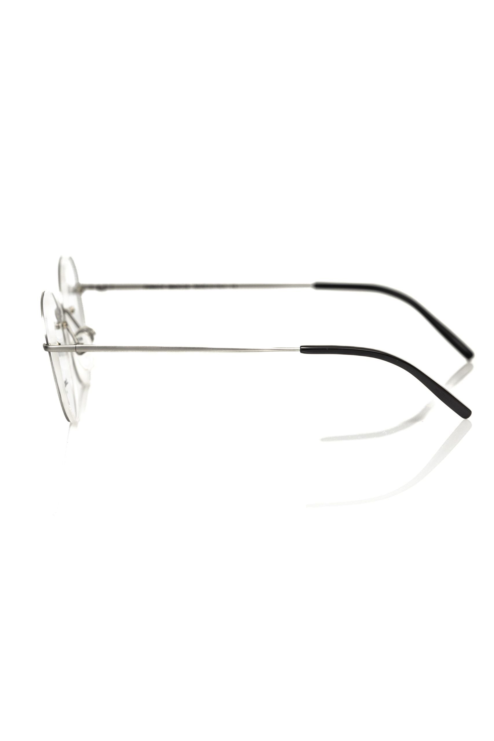 Frankie Morello Men's Silver Metallic Glasses