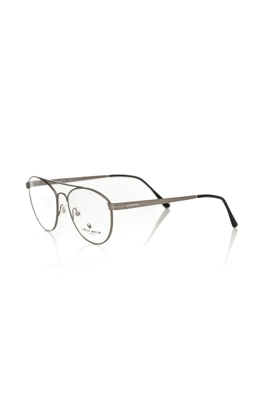 Frankie Morello Graue Metall-Brille für Herren