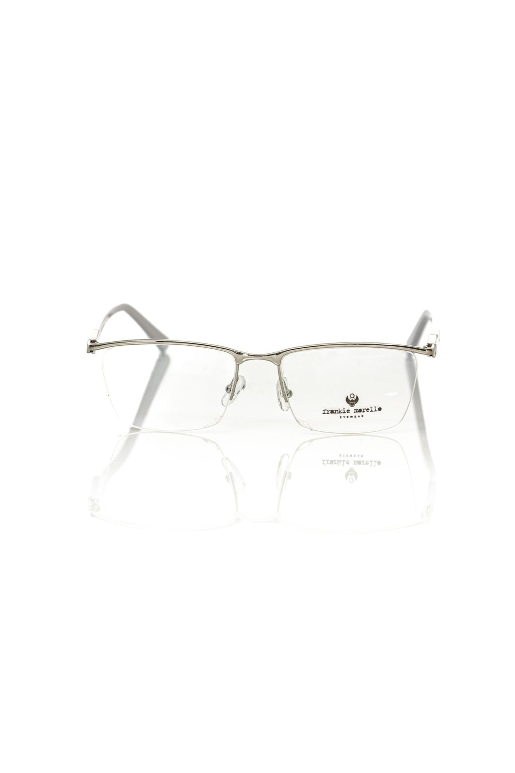 Frankie Morello Men's Silver Metallic Glasses