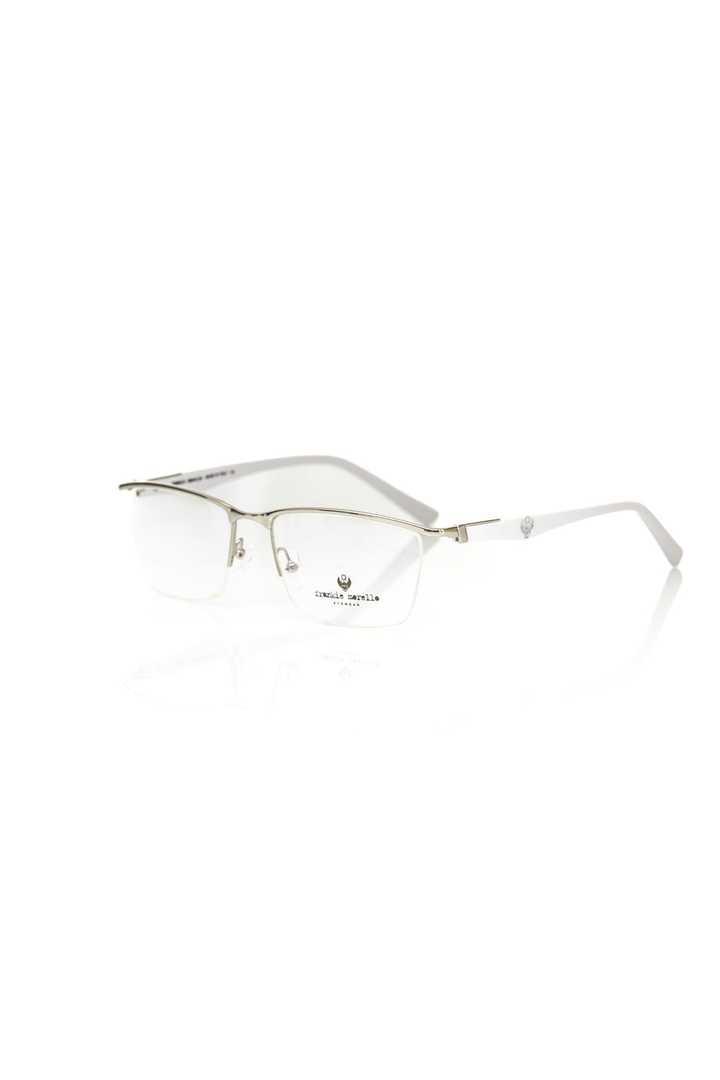 Frankie Morello Men's Silver Metallic Glasses
