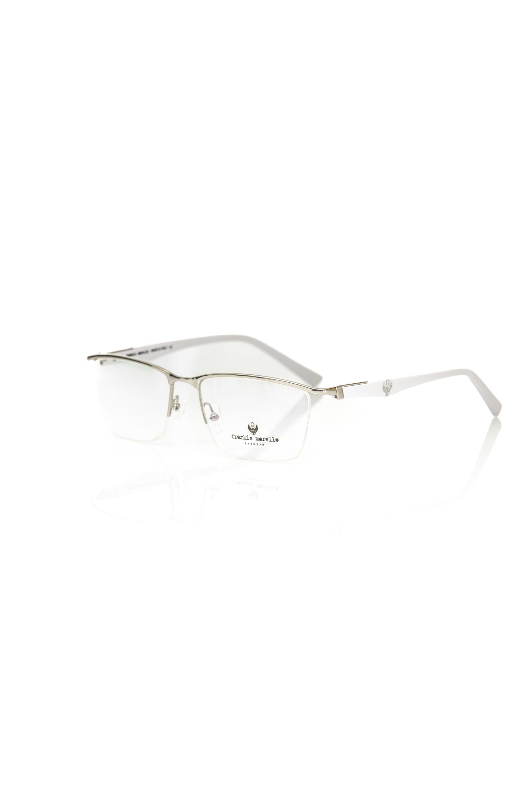 Frankie Morello Men's Silver Metallic Glasses