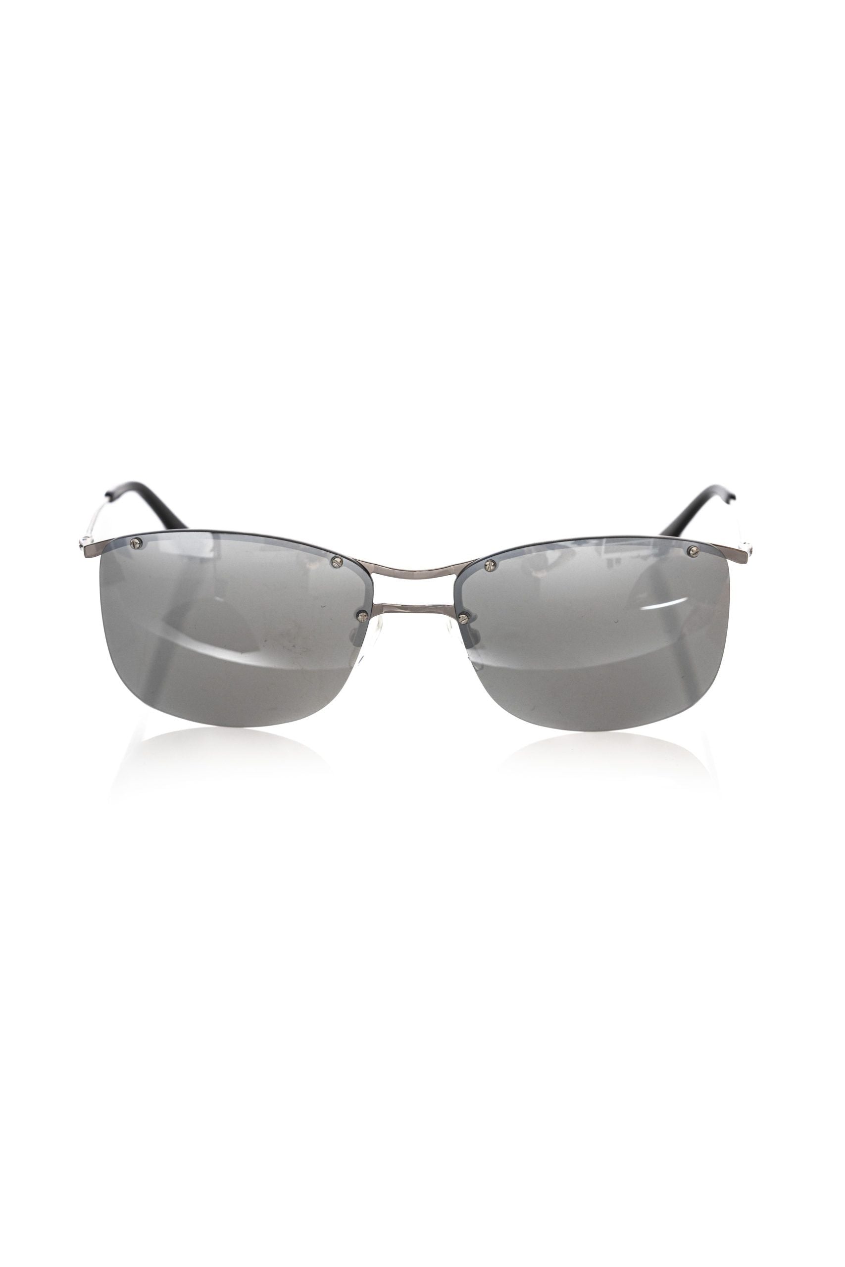 Frankie Morello Herren-Sonnenbrille mit silbernen Fasern