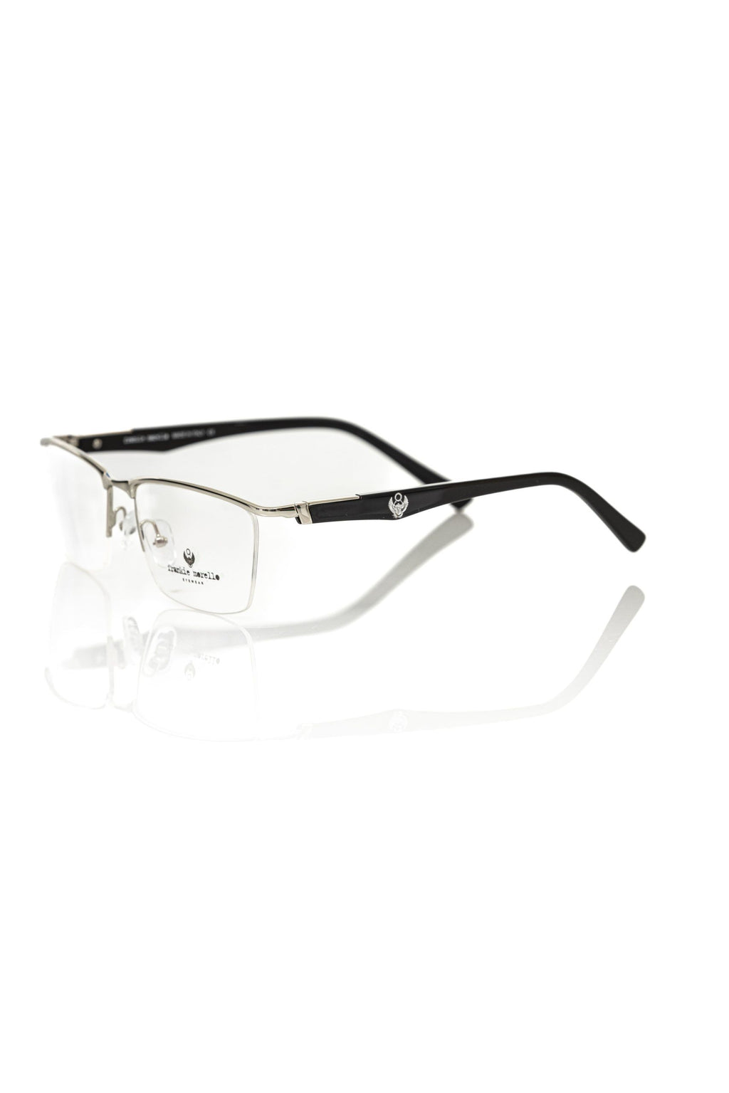 Frankie Morello Men's Black Metal Glasses