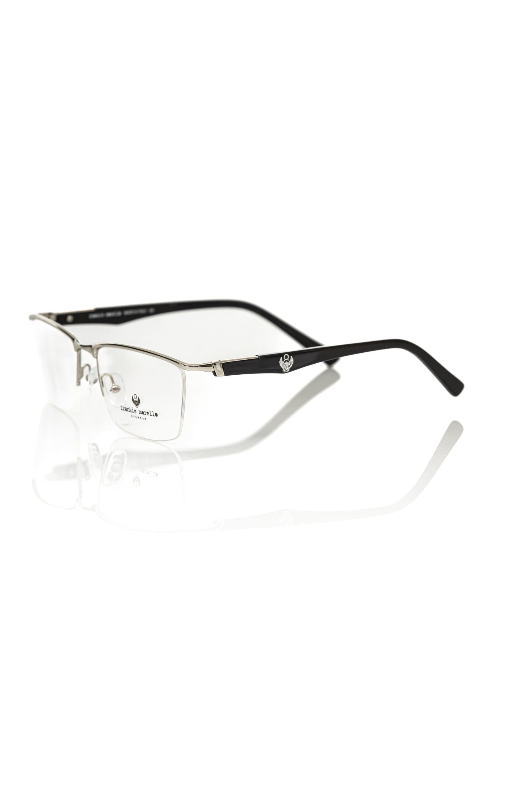 Frankie Morello Men's Black Metal Glasses