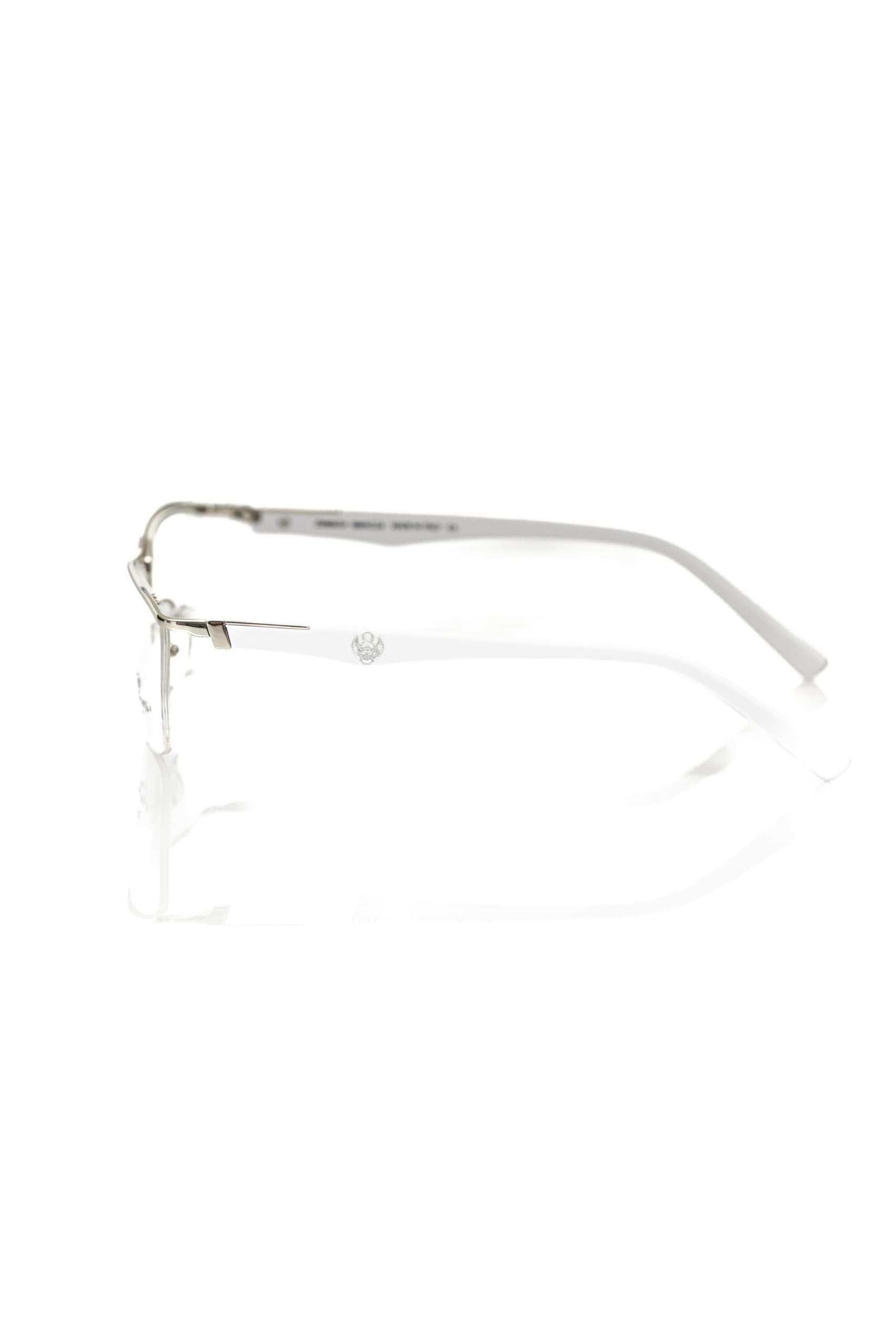 Frankie Morello Men's Silver Metallic Glasses