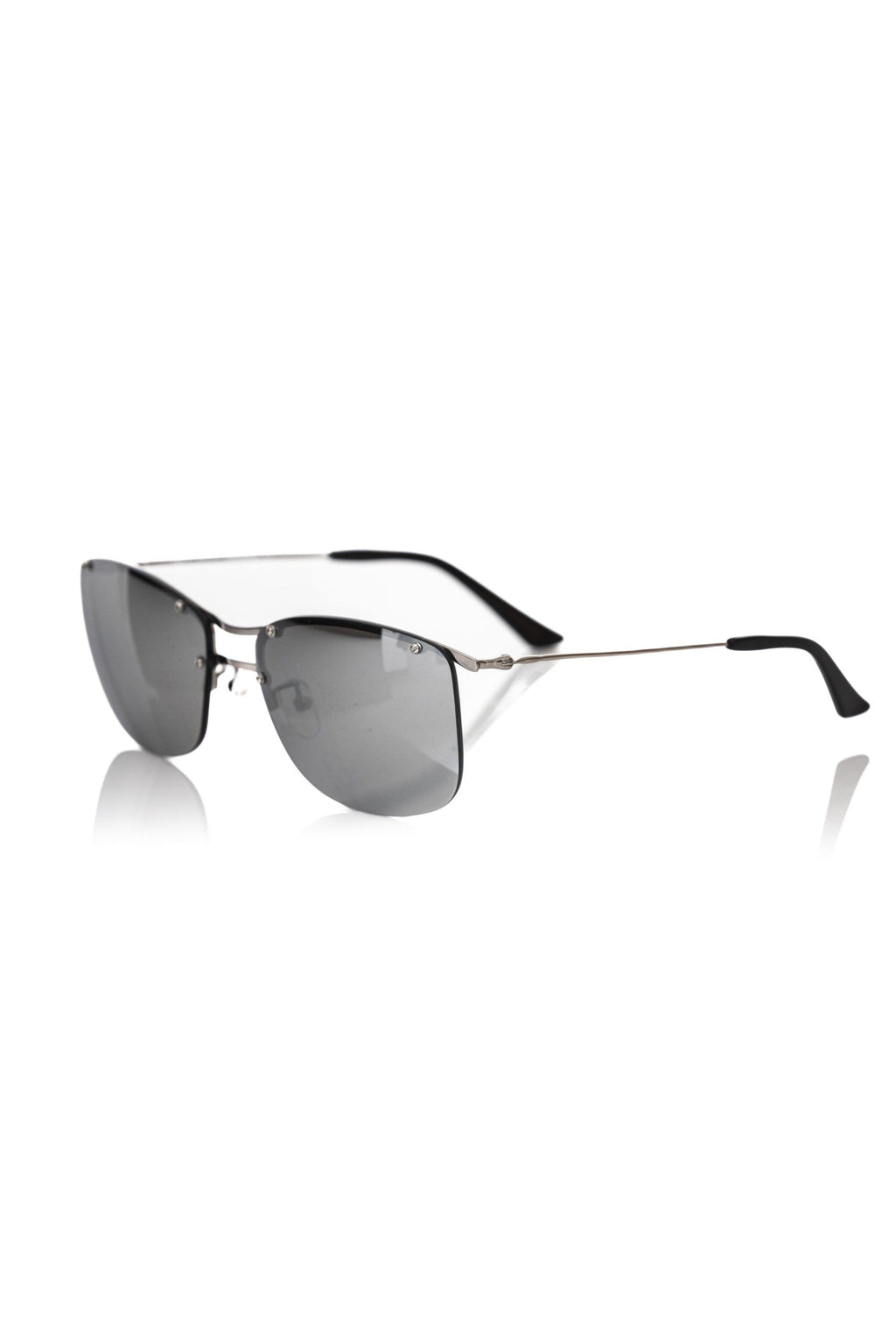 Frankie Morello Herren-Sonnenbrille mit silbernen Fasern