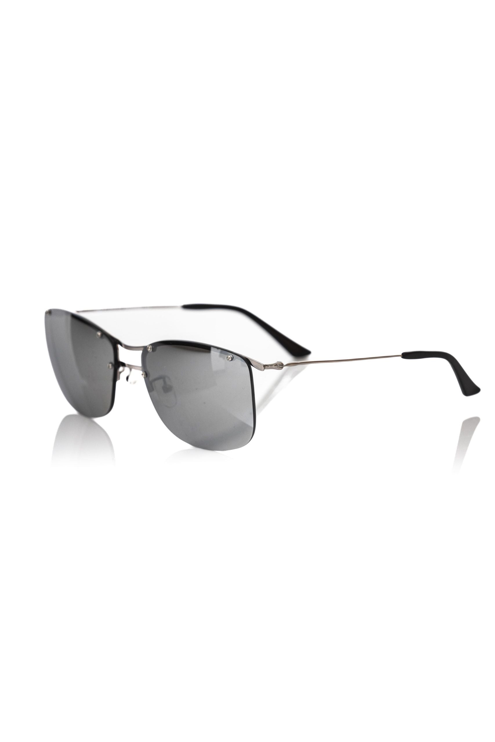 Frankie Morello Herren-Sonnenbrille mit silbernen Fasern