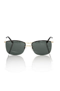 Frankie Morello Sonnenbrille für Herren aus schwarzer Metallic-Faser
