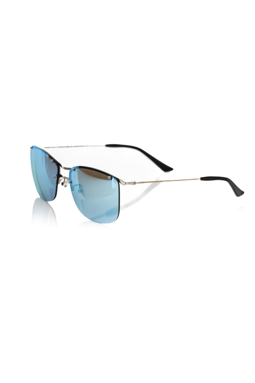 Frankie Morello Men's Sunglasses with Silver Metallic Frame