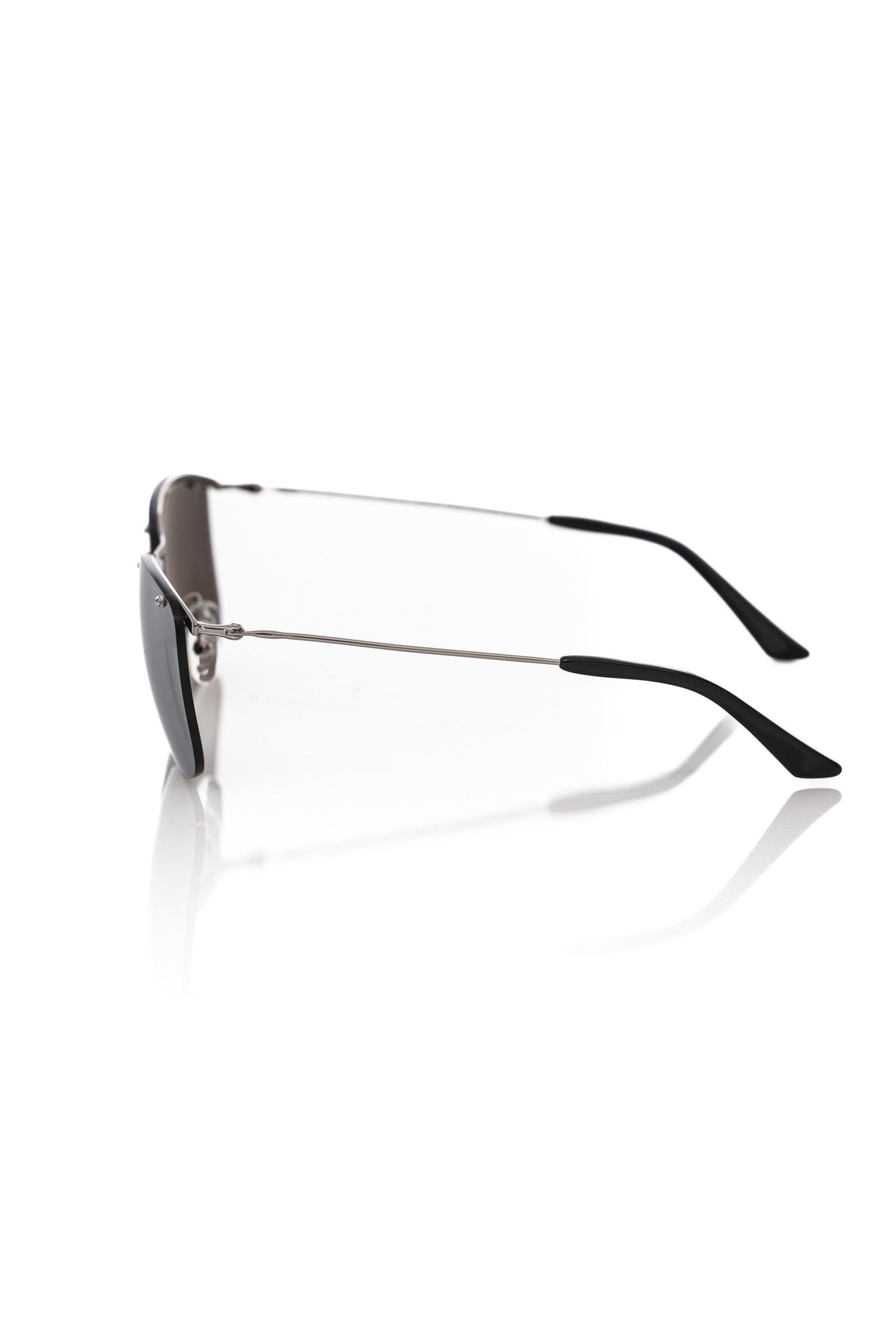 Frankie Morello Herren-Sonnenbrille mit silbernen Fasern