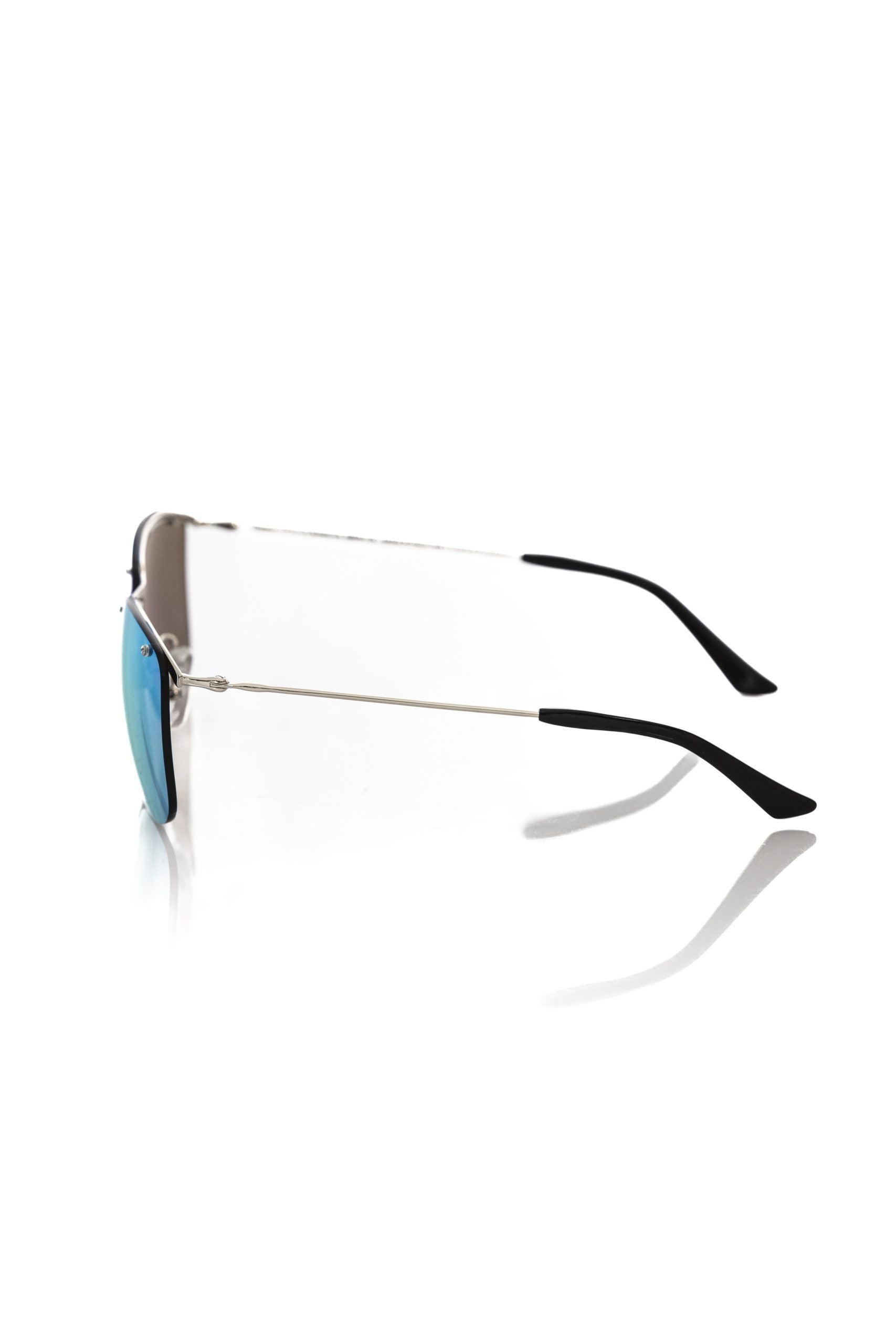 Frankie Morello Men's Sunglasses with Silver Metallic Frame