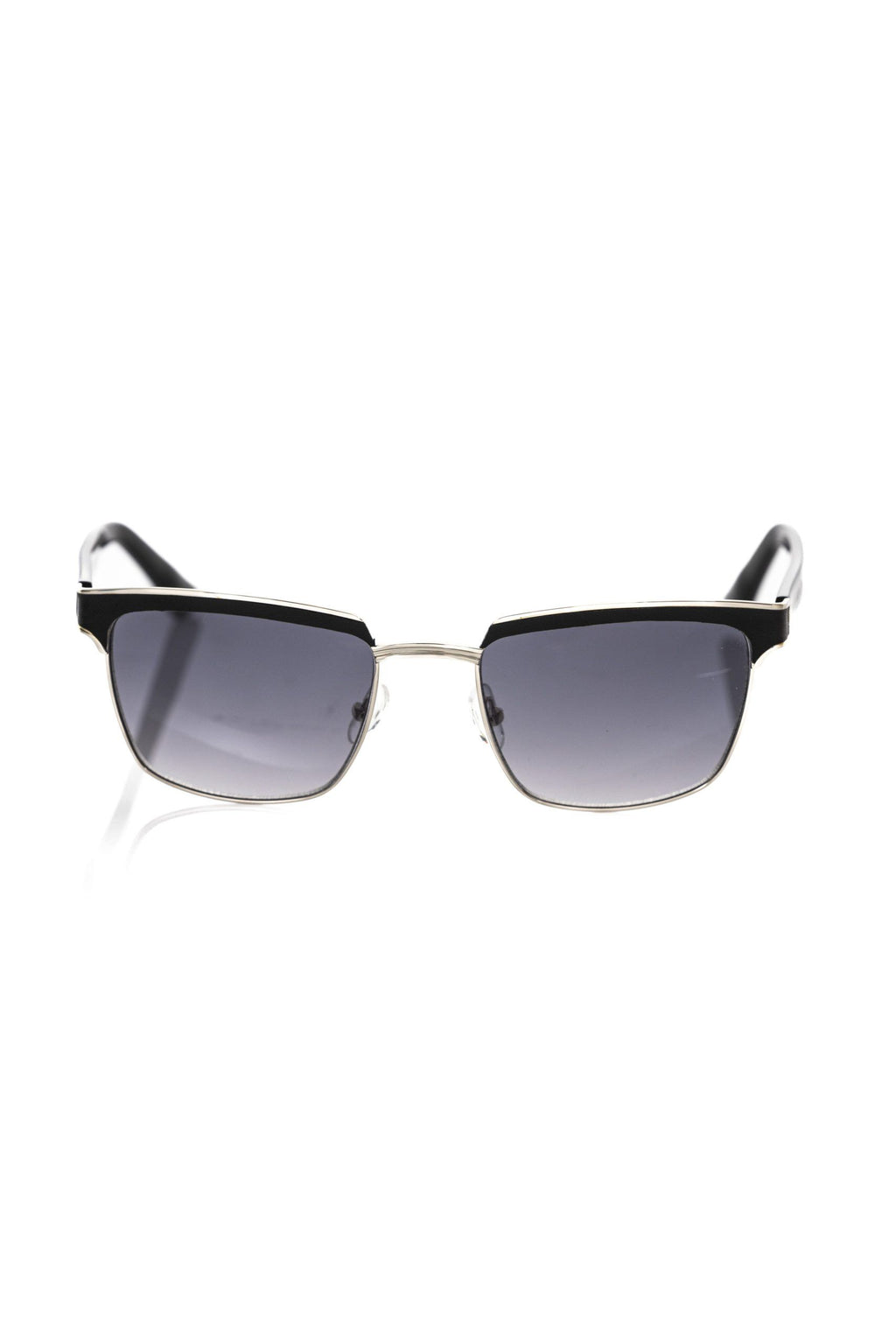 Frankie Morello Men's Sunglasses in Black Metallic Fiber