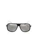 Frankie Morello Men's Sunglasses, Black with Metal Fiber