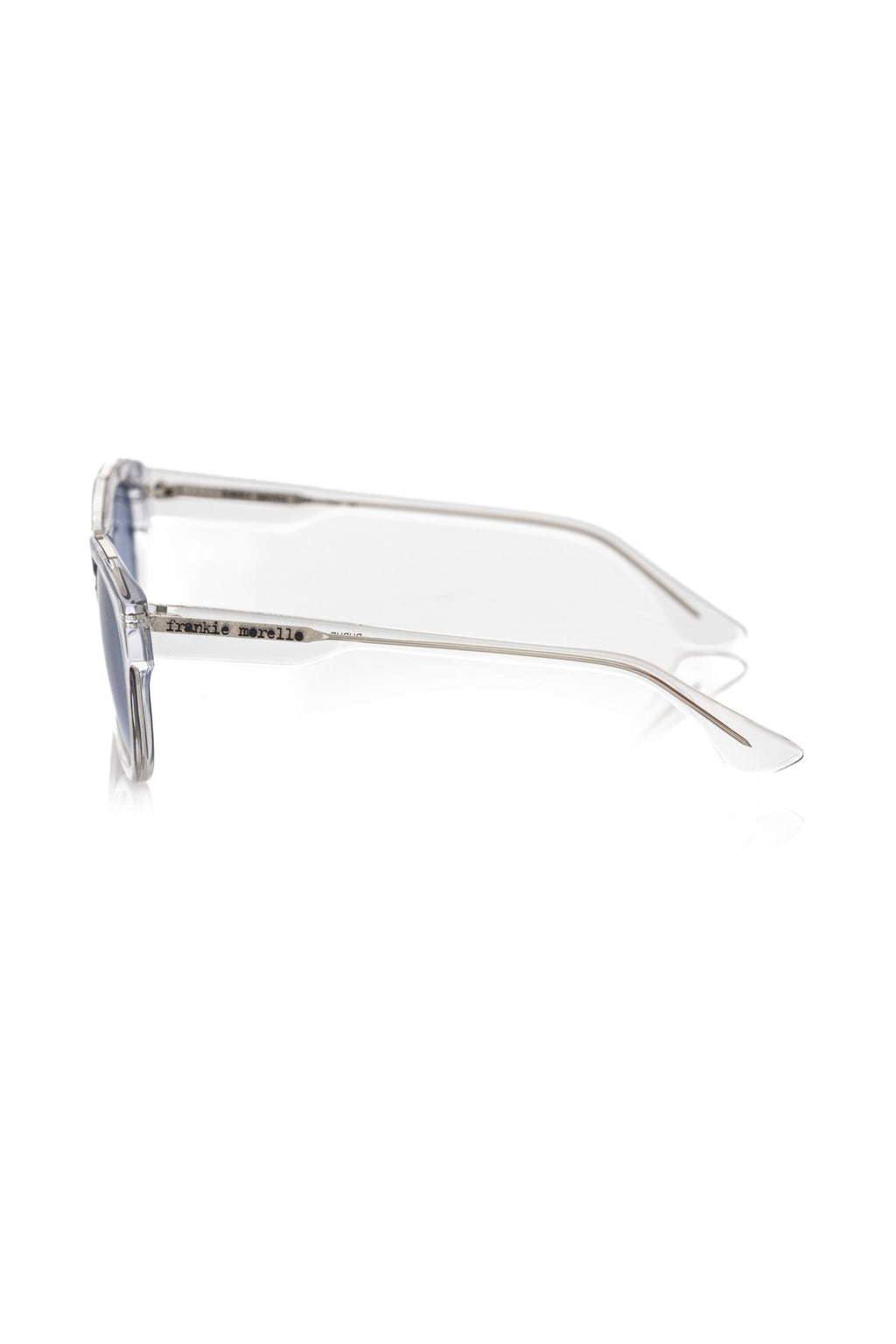 Frankie Morello Weiße Herren-Sonnenbrille aus Acetat