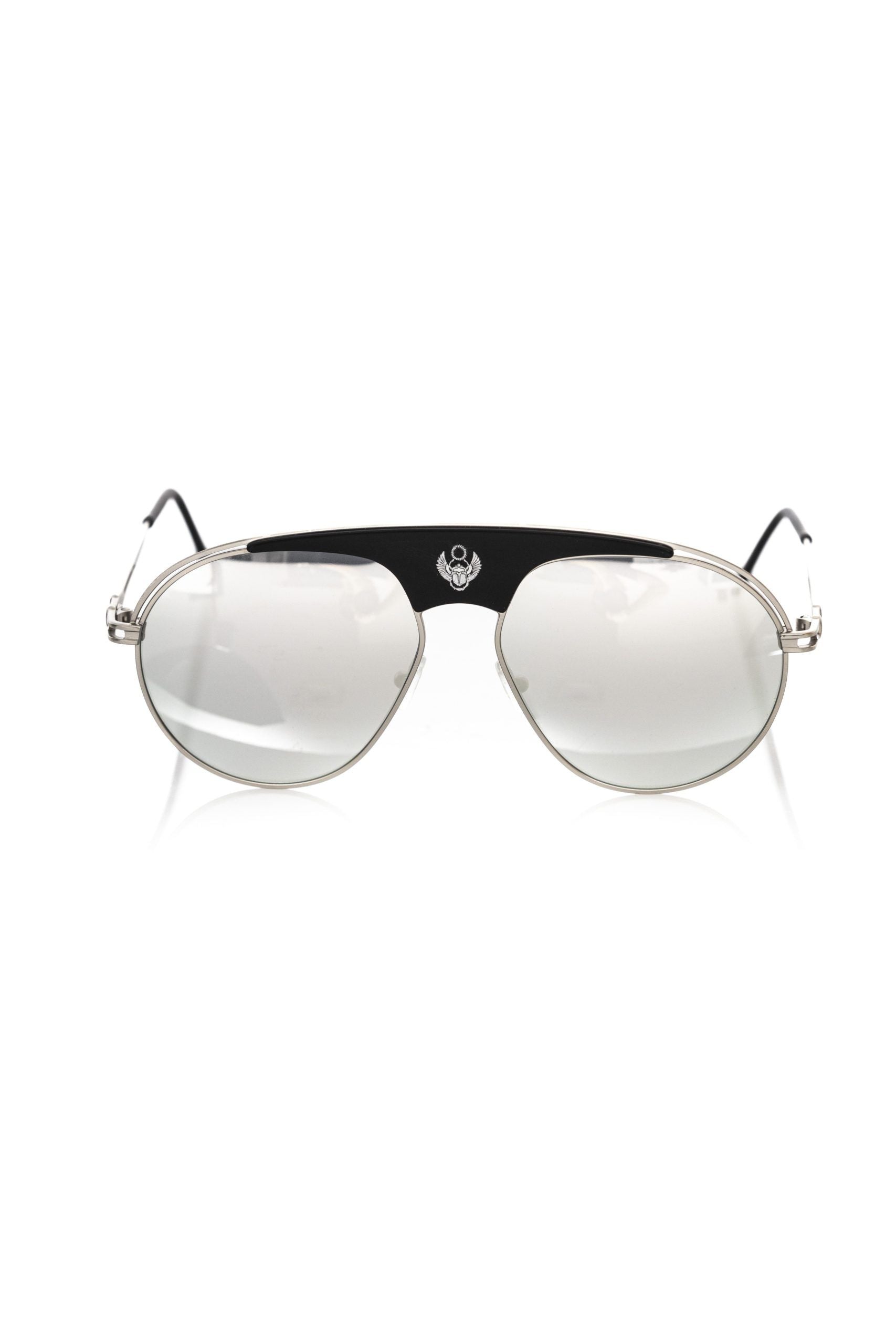 Frankie Morello Multicolor-Metallic-Faser-Sonnenbrille für Herren
