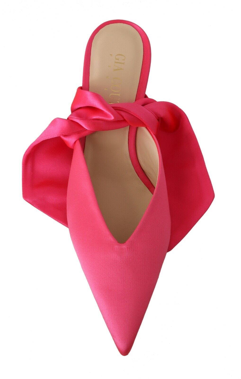 GIA COUTURE Rosa Leder Lace Up Kitten Heels Pumps Schuhe