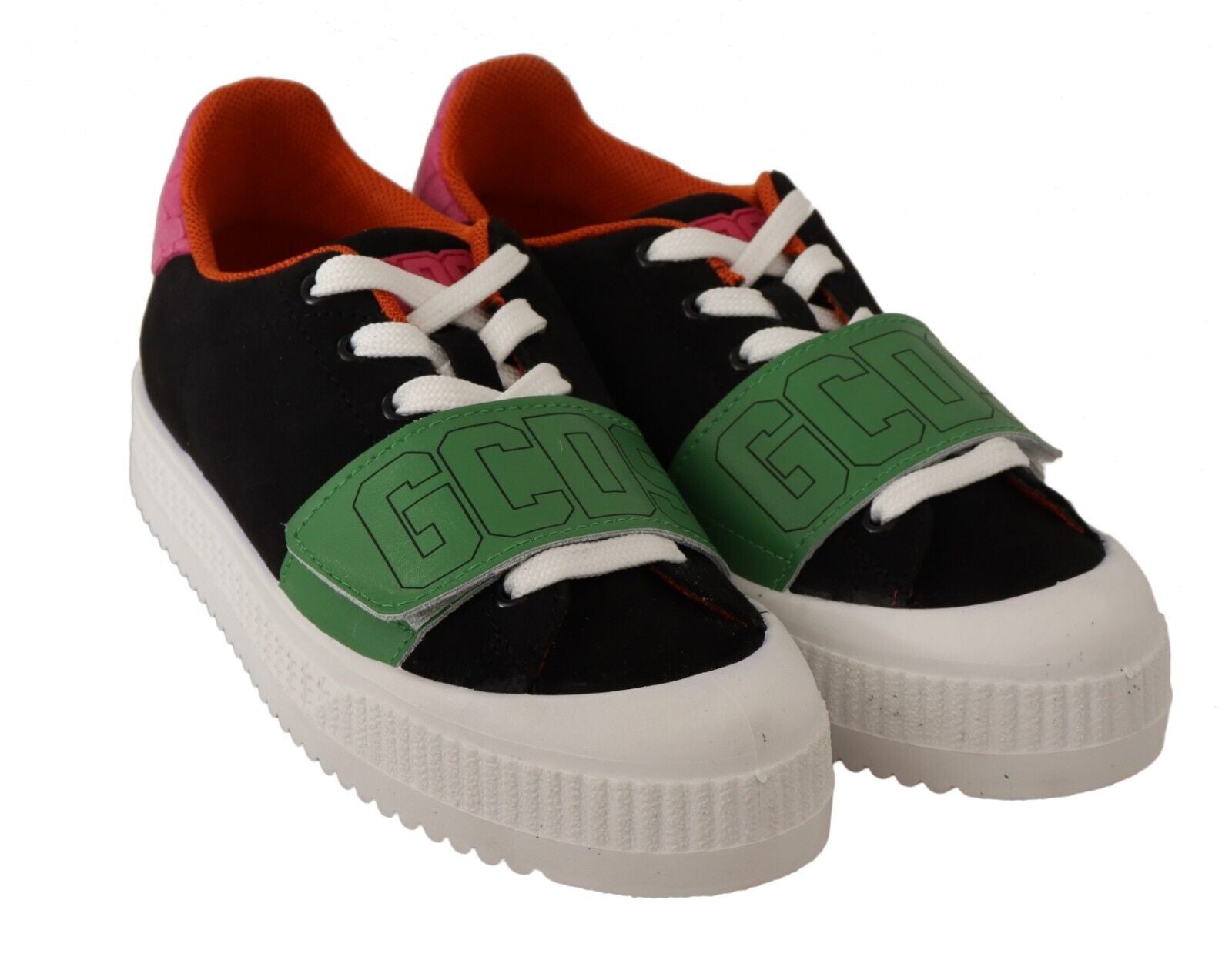 GCDS Multicolor Wildleder Low Top Lace Up Frauen Sneakers Schuhe