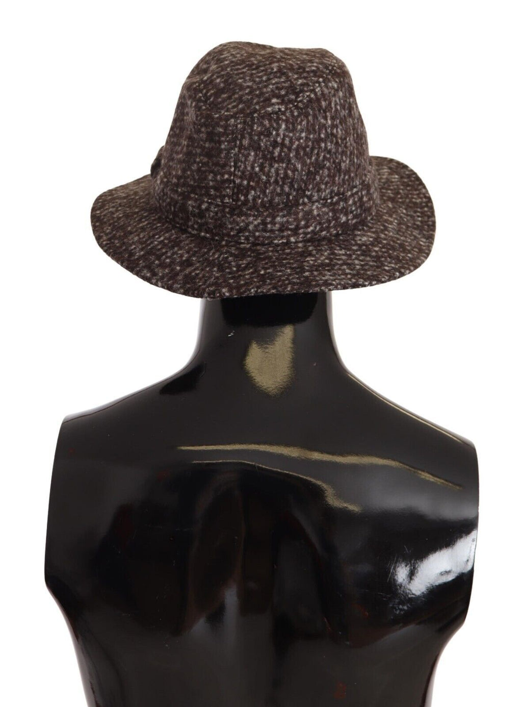 Dolce & Gabbana Grey Mélange Blended Tweed Hat