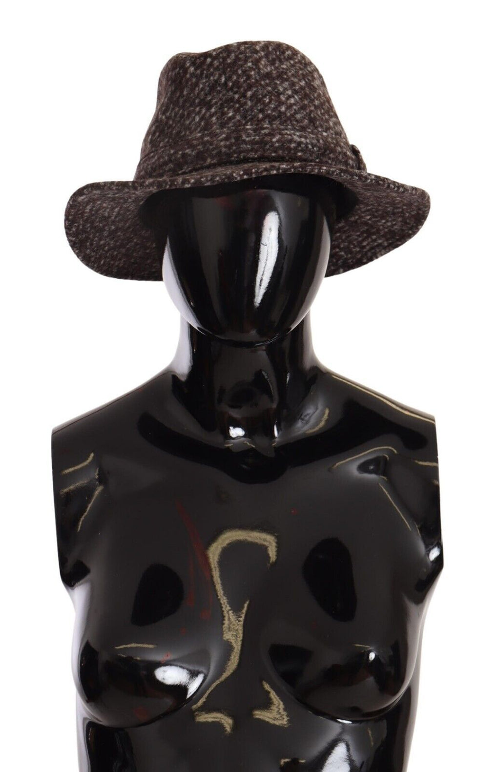 Dolce & Gabbana Grey Mélange Blended Tweed Hat