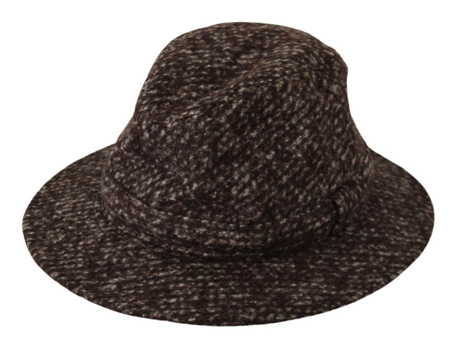 Dolce & Gabbana Grey Mélange Blended Tweed Hat