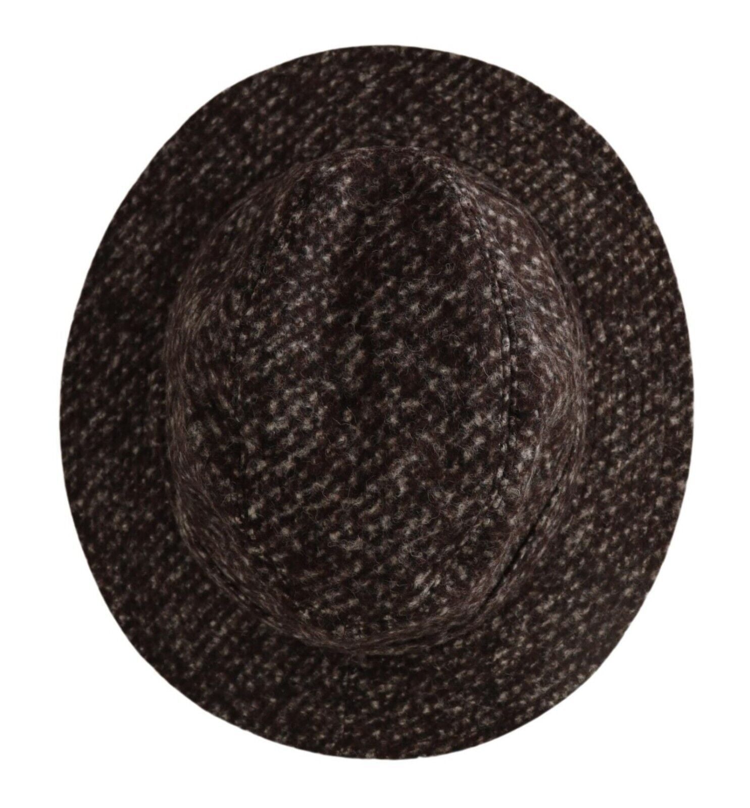 Dolce & Gabbana Grey Mélange Blended Tweed Hat