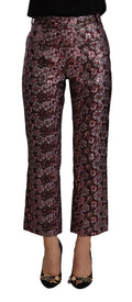 House of Holland Multicolor Floral Jacquard Flared Trousers