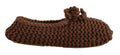 Dolce & Gabbana Braun Slip On Ballerina Flats Wolle stricken Schuhe
