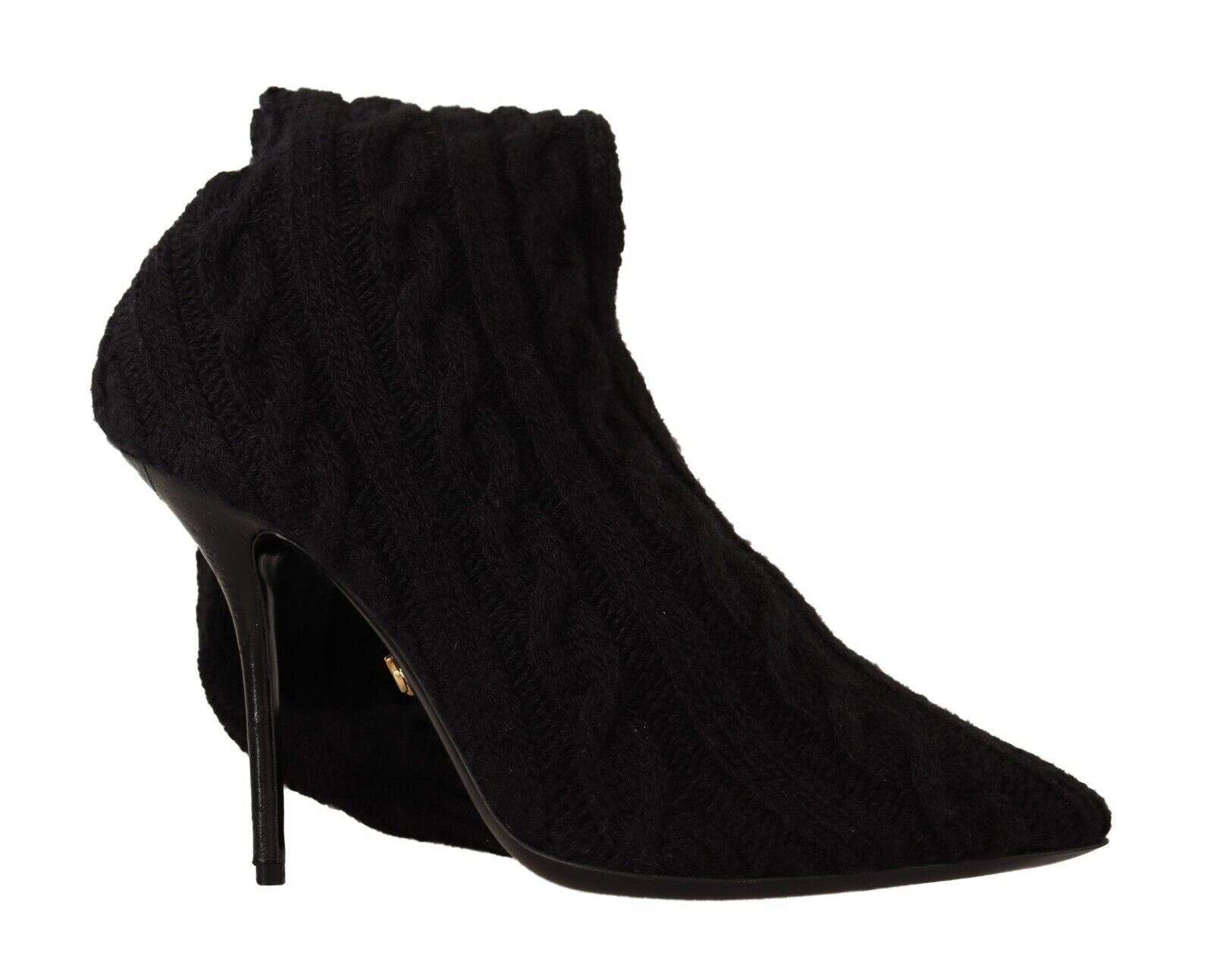 Dolce & Gabbana Schwarze Stretch-Socken Kniestrümpfe Schuhe
