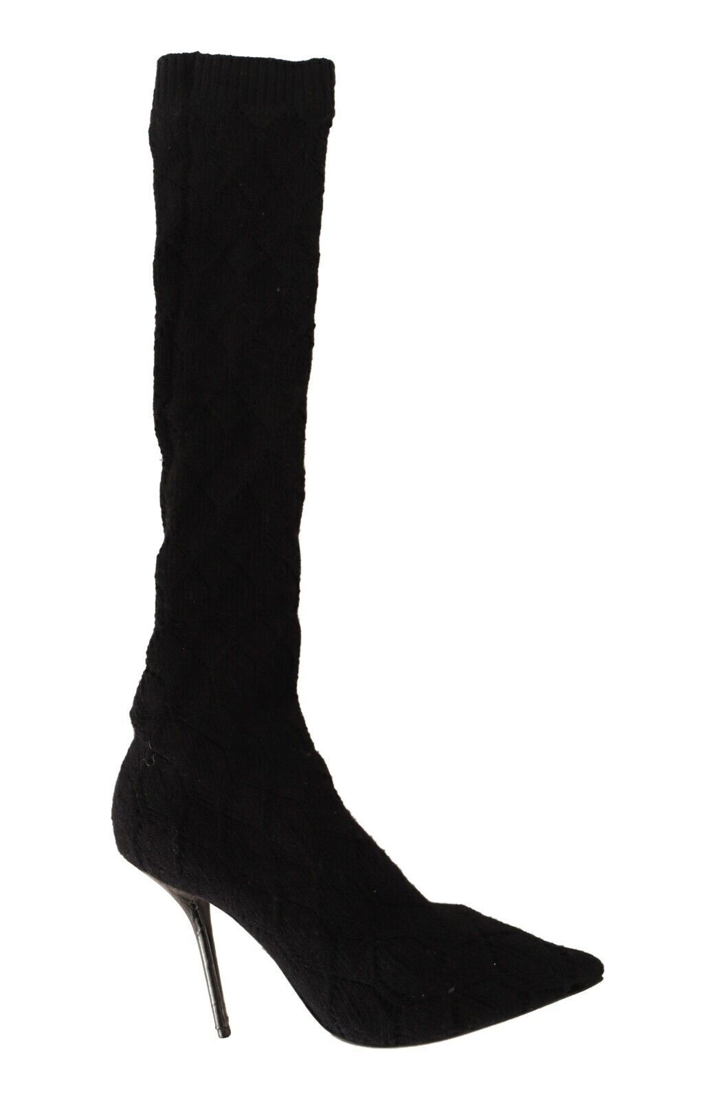 Dolce & Gabbana Schwarze Stretch-Socken Kniestrümpfe Schuhe