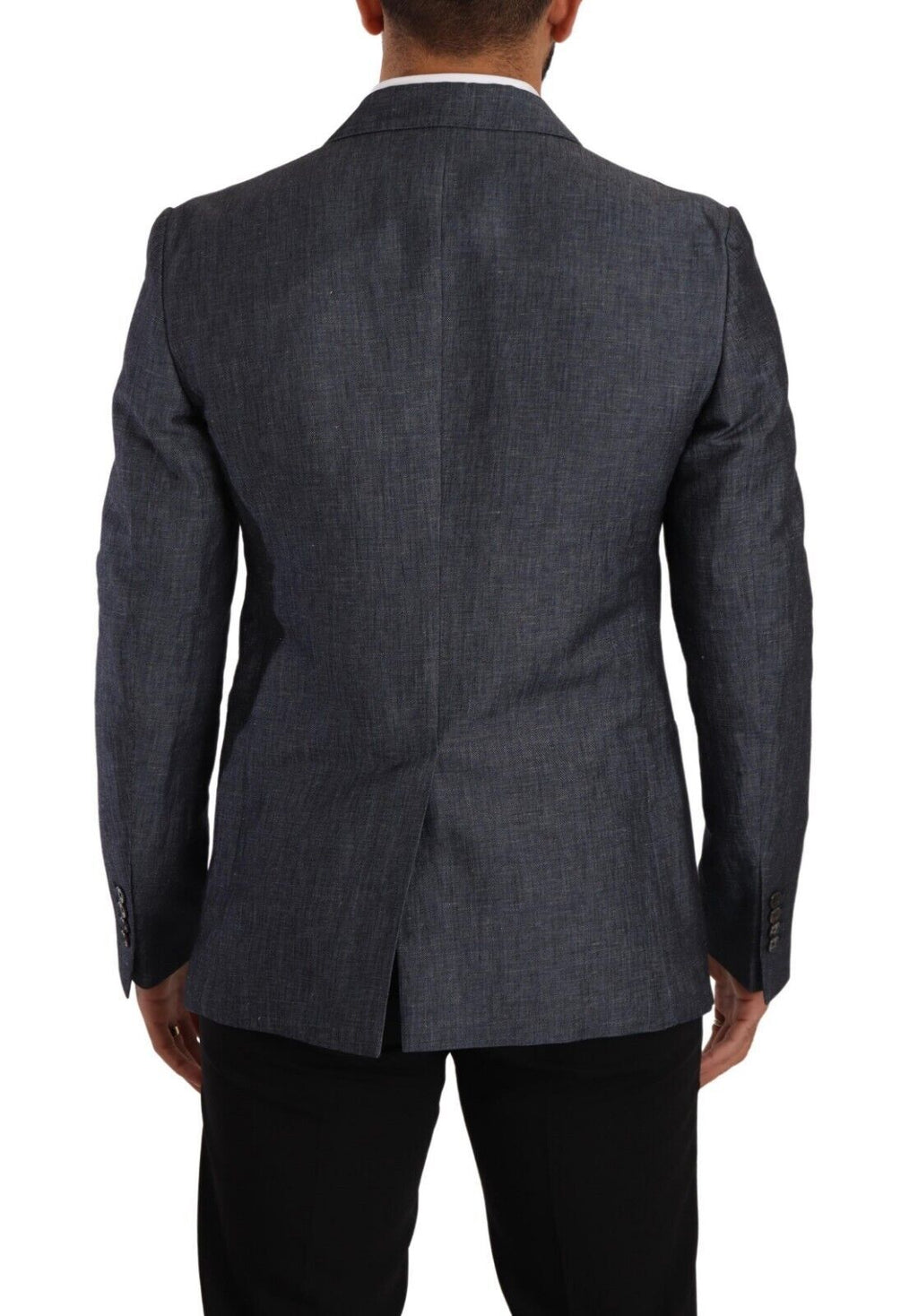 Dolce & Gabbana Blue Linen-Cotton Jacket TAORMINA Blazer