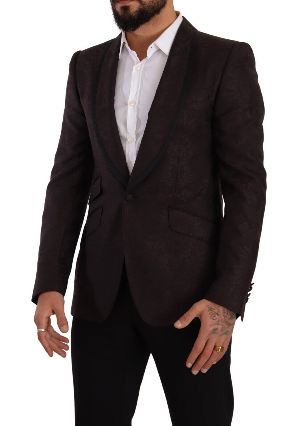 Dolce & Gabbana Lila Jacquard-Einreiher SICILIA Blazer