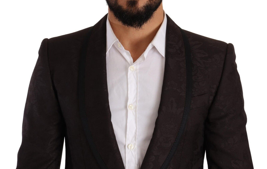 Dolce & Gabbana Lila Jacquard-Einreiher SICILIA Blazer