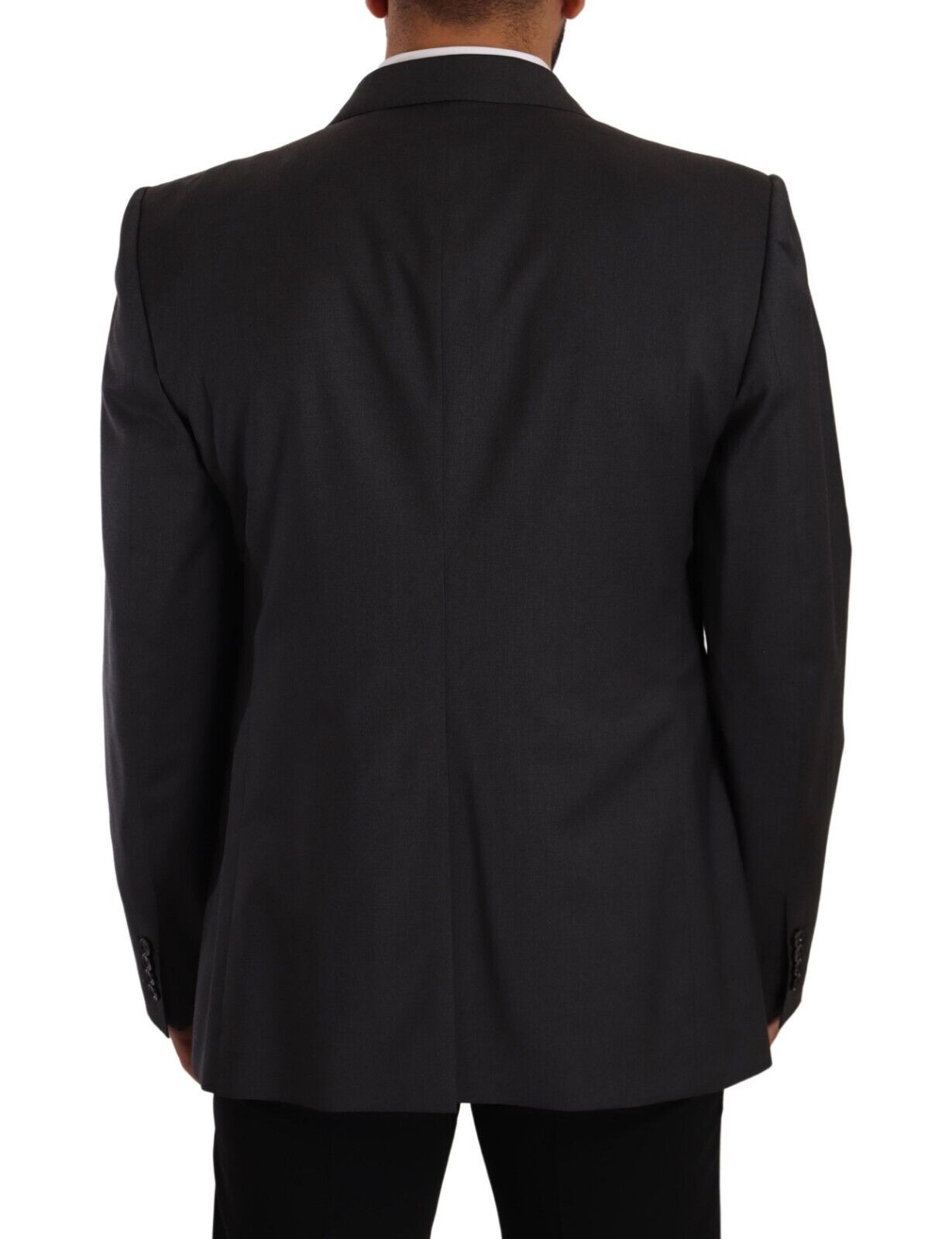 Dolce & Gabbana Grey Double-Breasted SICILIA Blazer (2-piece)