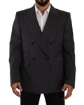 Dolce & Gabbana Grey Double-Breasted SICILIA Blazer (2-piece)