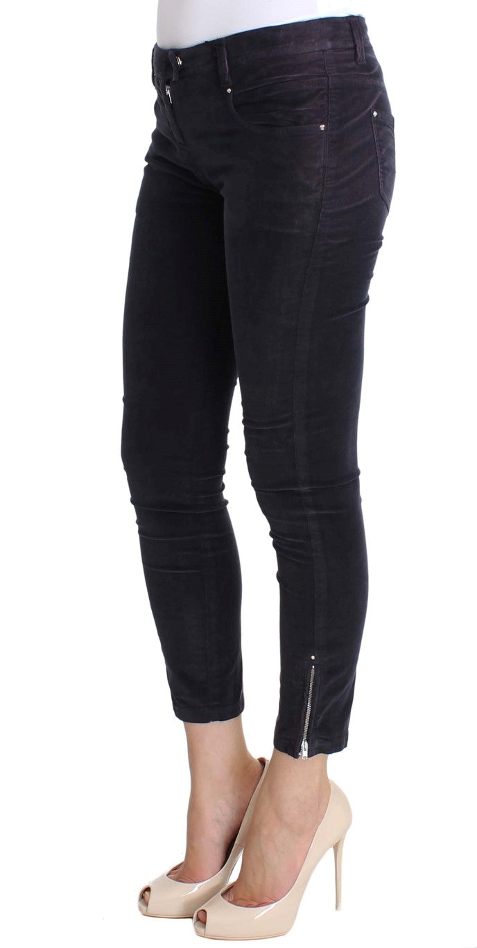 Costume National Lila Cropped Corduroys Jeans