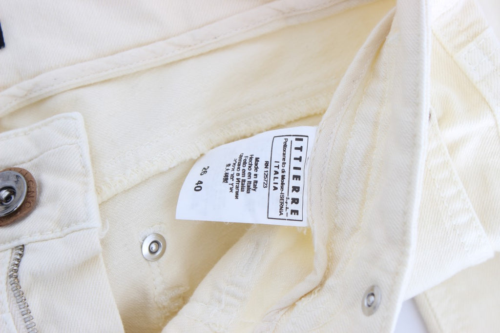 Costume National White Cotton-Stretch Flare Jeans