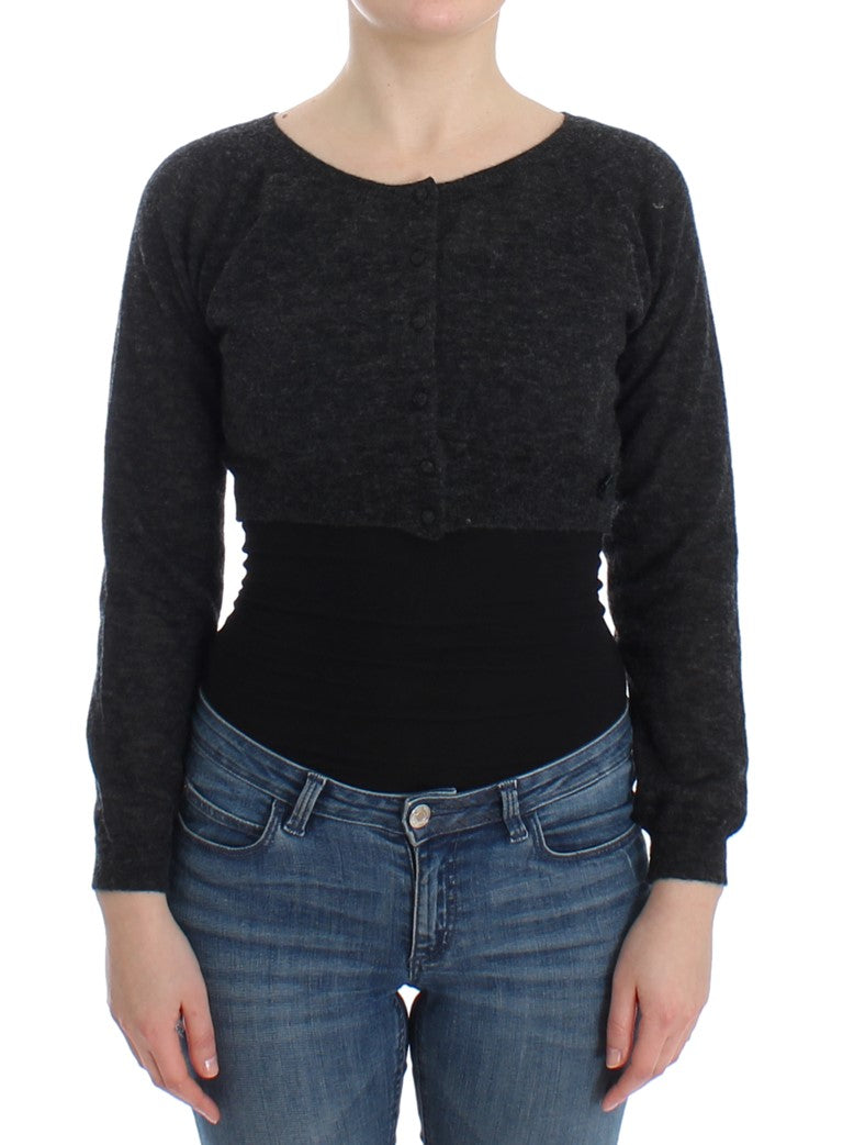 Ermanno Scervino Grey Wool Knit Sweater