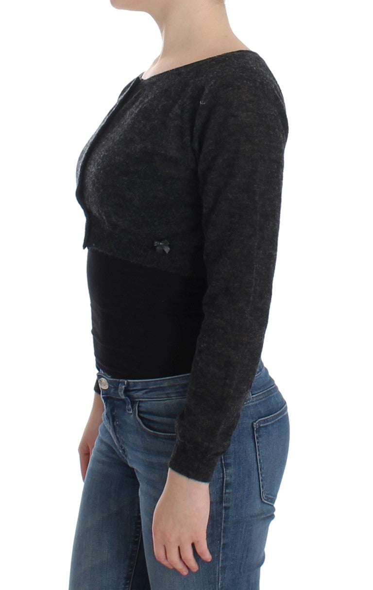 Ermanno Scervino Grey Wool Knit Sweater
