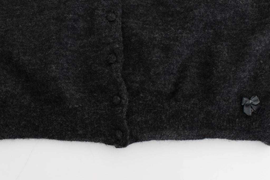 Ermanno Scervino Grey Wool Knit Sweater