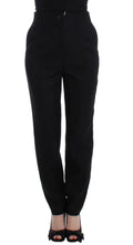 KAALE SUKTAE Schwarze High Waist Straight Slim Dress Hose