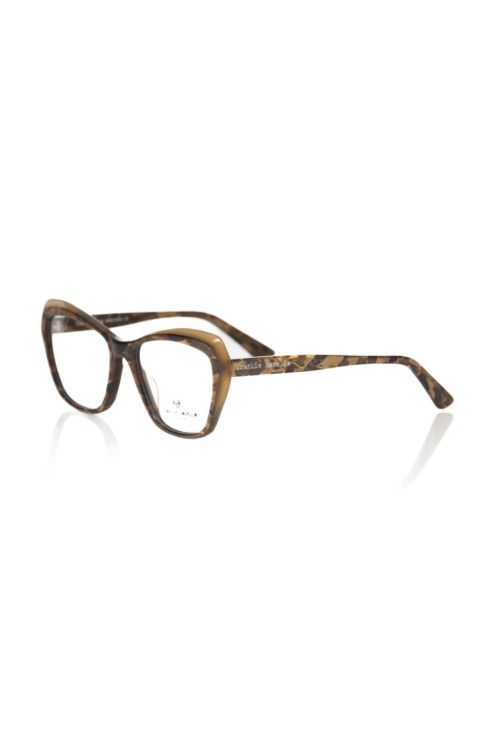 Frankie Morello Women's Beige Acetate Eyeglass Frames