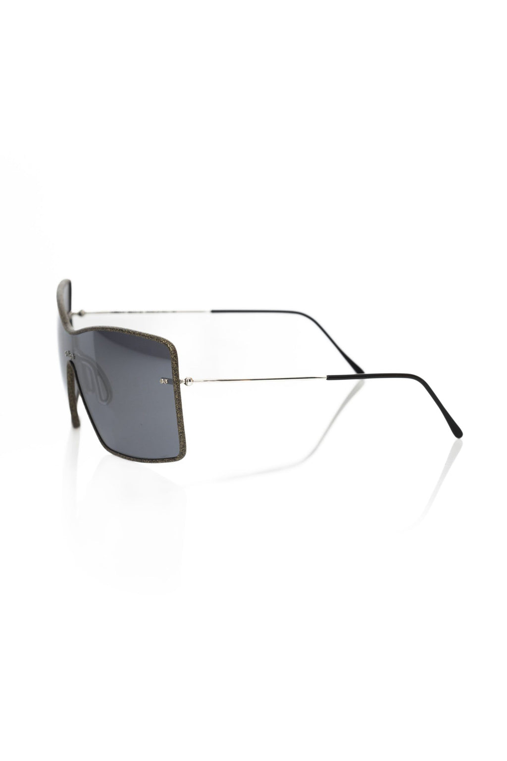 Frankie Morello Women's Sunglasses, Black Metallic